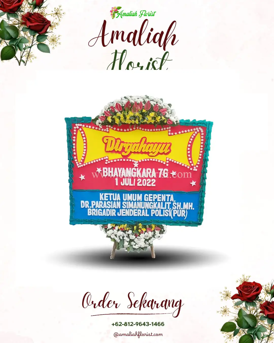 Papan Bunga HUT Ulang Tahun Sujung